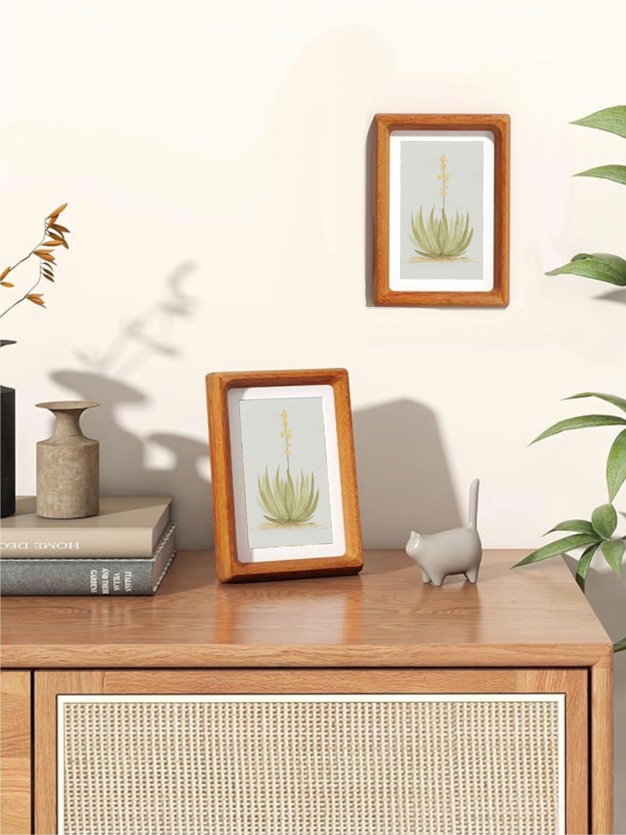 Texas Yucca Series — Original Watercolor Set 3 of 3