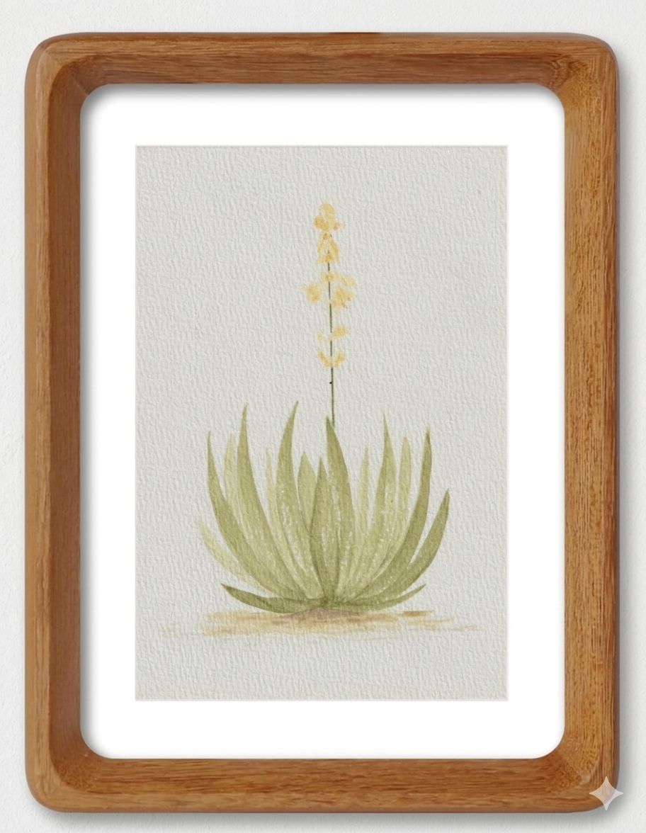 Texas Yucca Series — Original Watercolor Set of 3