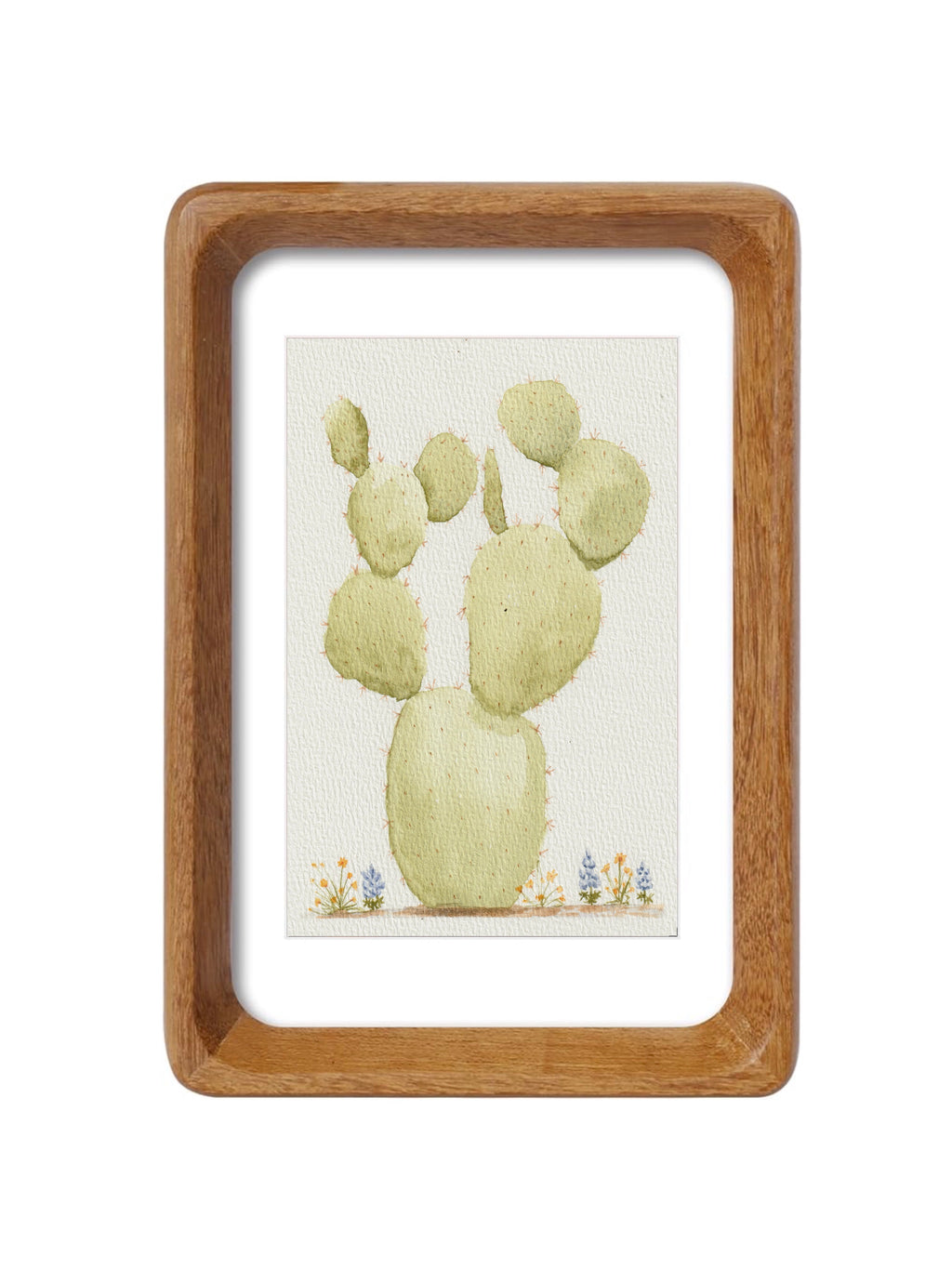 Prickly Pear and Wildflowers
